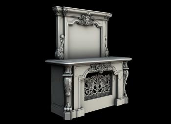 Fireplaces (KM_0232) 3D model for CNC machine